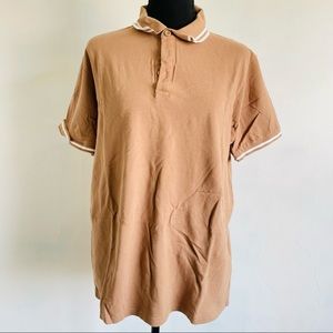 Tan fashion nova mens polo